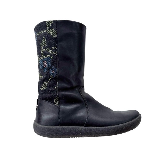 Camper Twins Wool and Leather Boot Black and Gray Size 37 US 7 - Picture 3 of 13